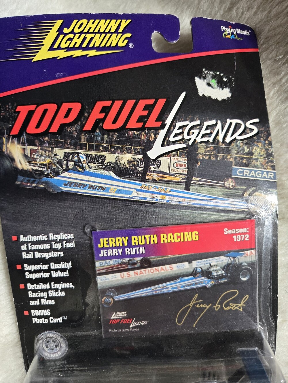 Johnny Lightning Top Fuel Legends Jerry Ruth Racing Car NIP - Picture 3 of 4